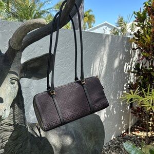 Tory Burch Black T-Monogram Satchel